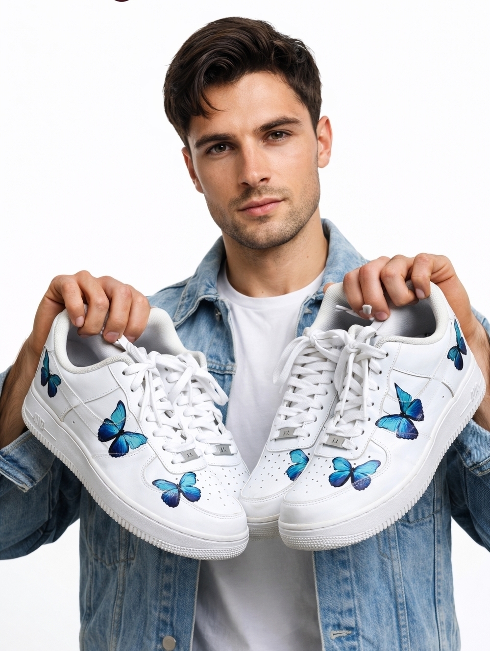 Nike Air Firce Custom Butterfly Sneakers 9